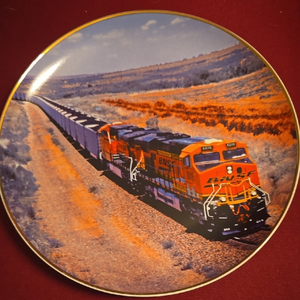NSF Orange and Black Decorative Plate